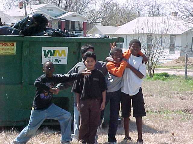 Youthful participants in the Near Southeast's Annual Cleanup
