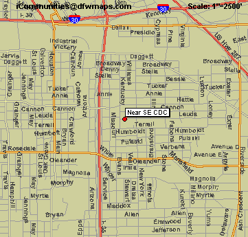 Map Showing Near Southeast Neighborhood