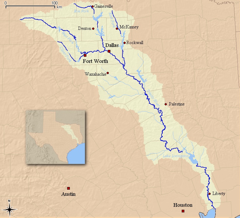 Trinity River watershed