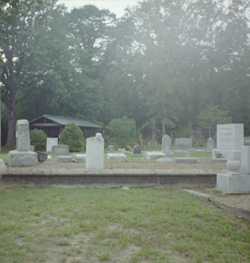 July, 2007 Photo of the Bedingfield plot (including Solomon Lorenzo Bedingfield's markers) at the Corinth Methodist Cemetary in Winder, Georgia taken by CEW